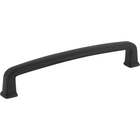Jeffrey Alexander 128 mm Center-to-Center Matte Black Square Milan 1 Cabinet Pull 1092-128MB